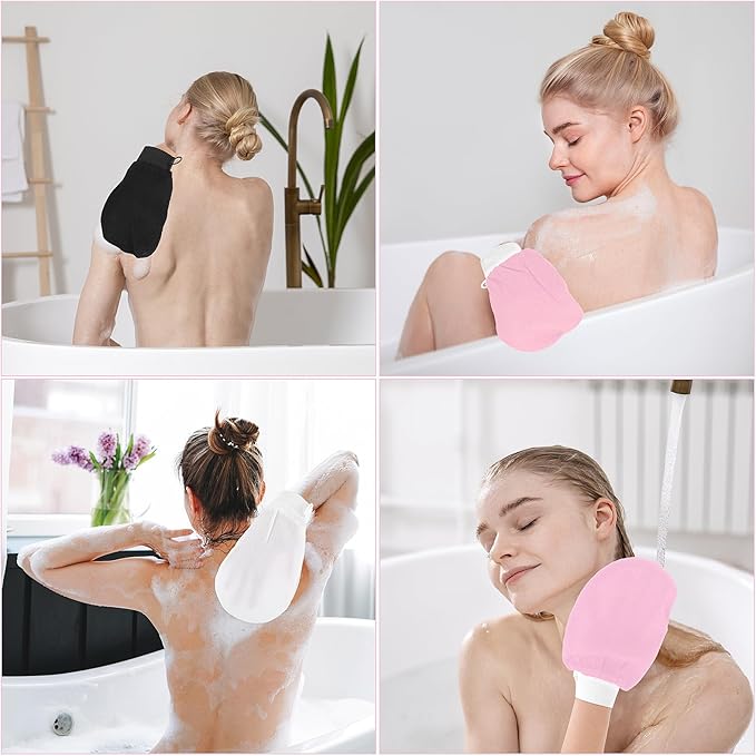 Dual-Sided Exfoliating Gloves for Body